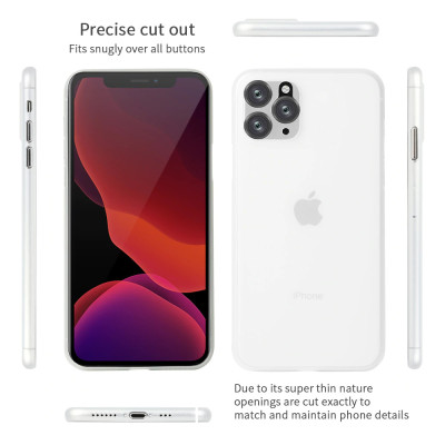 Ốp lưng nhám siêu mỏng 0.3mm cho iPhone 11 Pro (5.8 inch) hiệu Memumi có gờ bảo vệ camera - Hàng nhập khẩu