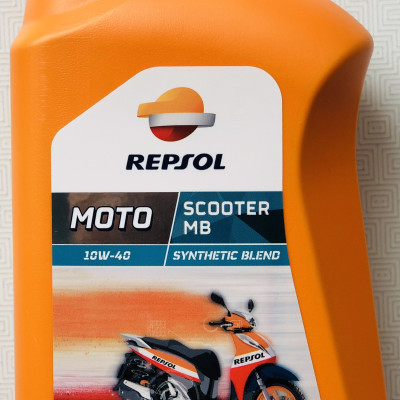 Nhớt xe tay ga cao cấp Repsol Scooter SynThetic 10W40 MB 800ml - Nhập Tây Ban Nha