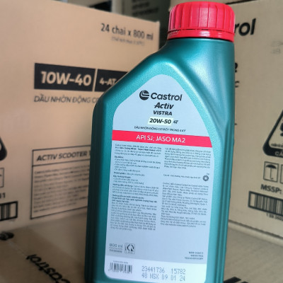 Dầu nhớt xe số Castrol Activ Vistra 20W-50 (800ML)