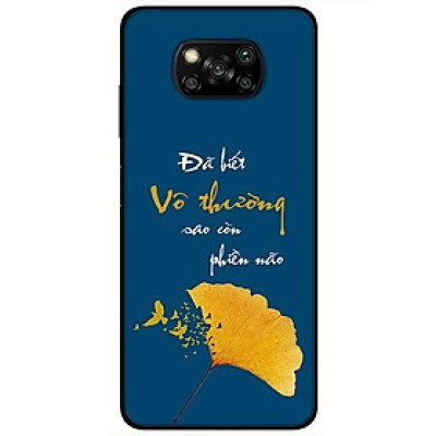 Ốp lưng dành cho Xiaomi Poco X3 mẫu Chiếc Lá Vô Thường