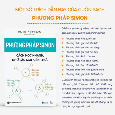 Sách - Phương Pháp Học Tập Của Simon - Cách Học Nhanh, Nhớ Lâu Mọi Kiến Thức -  Phát Triển Bản Thân Mỗi Ngày - MCBooks