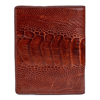 Ví nam Huy Hoàng da đà điểu da chân kiểu đứng màu nâu đỏ, vàng bò, đen, nâu đất HT2411-12-13-15 