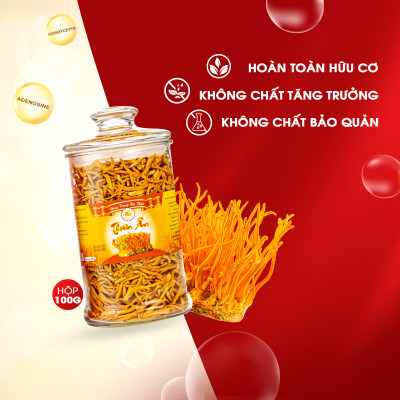 Đông Trùng Hạ Thảo Sấy Thăng Hoa Thiên Ân - Hũ 100g