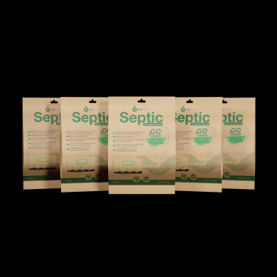 [Combo Tiện Lợi] Gói Men Bể Phốt EcoClean Septic - Men Vi Sinh Xử Lý Hầm Cầu, Bể Phốt Đầy, Tràn - Túi Gói 100gram