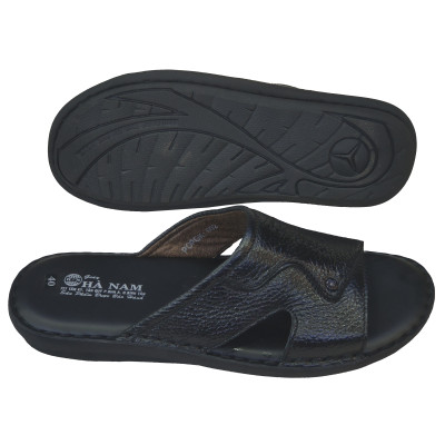 Dép Nam Quai Ngang HÀ NAM Da Bò Thật Cao Cấp DNA2122