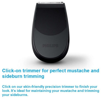 Máy cạo râu khô và ướt Aquatec cao cấp Philips Norelco S5940/88 Tích hợp sạc nhanh (HÀNG NHẬP KHẨU)