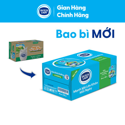 Thùng 48 Bịch Sữa Tiệt Trùng Dutch Lady Cô Gái Hà Lan Có Đường 180ml