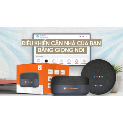 FPT Play Box S 2021 (T590) - Kết hợp Tivi Box và Loa thông minh - Điều khiển giọng nói thông minh không chạm - HÀNG CHÍNH HÃNG