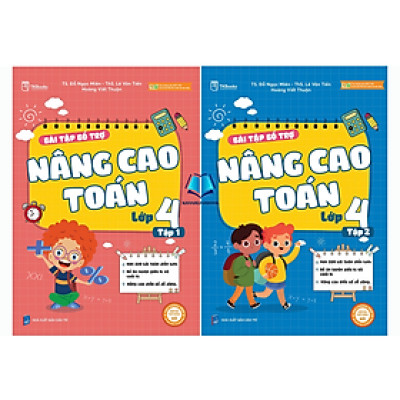 Sách - Combo Bài Tập Bộ Trợ Nâng Cao Toán Lớp 4 - tập 1 + 2 (MC)