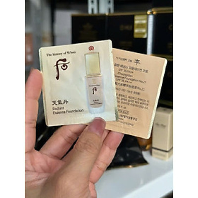 Combo 10 gói Kem Nền Cao Cấp Whoo Cheongidan Radiant Foundation 1ml/gói 