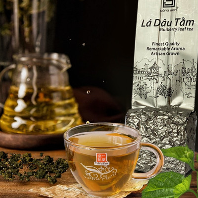 Trà Lá Dâu Tằm [ Trà sức khỏe ] - Giúp ngủ ngon, ổn định huyết áp - Gói 200g - Đông Sơn