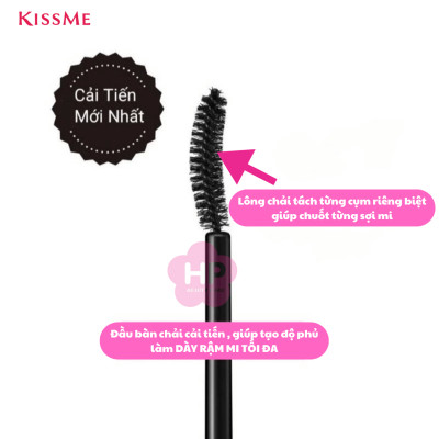 Mascara Vuốt Dài Và Cong Mi Không Lem Trôi Kissme Heroine Make (Không Vỏ Hộp)