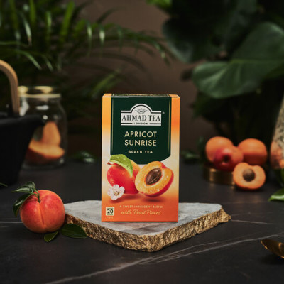 TRÀ AHMAD ANH QUỐC - MƠ (40g) - Apricot Sunrise - Thức uống giải khát kỳ diệu