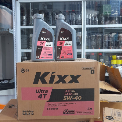 Dầu Nhớt Kixx Ultra Scooter SN/MB 5W40 0.8 Lít , Fully Synthetic - Hàng Chính Hãng