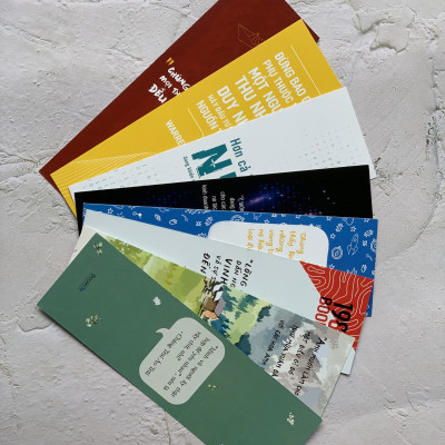Bookmark kẹp sách giấy cứng