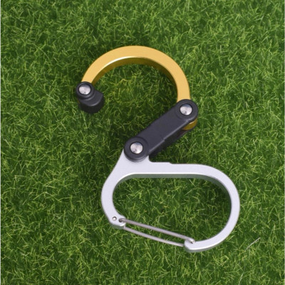 Khoá xoay đa năng D-loại carabiner du lịch ngoài trời