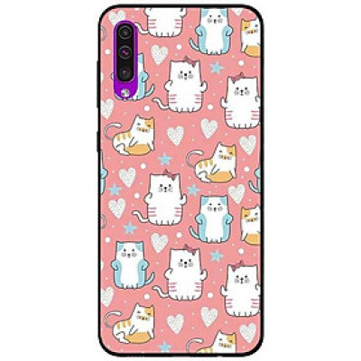 Ốp lưng dành cho Samsung A30s - A50 / A50s - A70 / A70s mẫu Họa Tiết Mèo Xanh Vàng