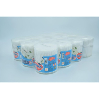 Tăm Bông Vệ Sinh NOVA Hộp Vát Size L – Combo 12 Hộp x 200 Que (TB01-016), Đầu Bông Mịn, Hộp Chắc Chắn, Không Rụng Sợi