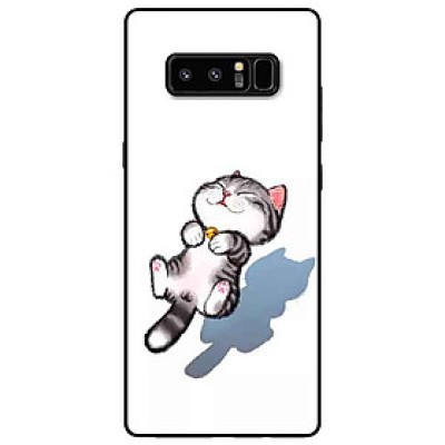 Ốp lưng in cho Samsung Note 8 Mẫu Mèo Sọc