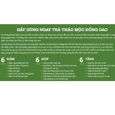 trà ăn ngon ngủ ngon Đồng Dao giúp hỗ trợ cơ thể được cân bằng để lấy lại giấc ngủ ngon, ăn uống ngon miệng,sức khỏe tốt,túi gồm 33 gói bao bì sạch đẹp