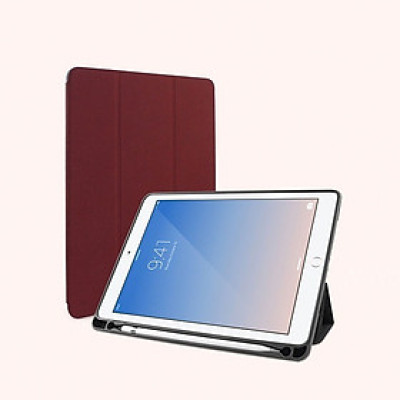 Bao da Ipad 10.2 (Thế hệ 7 – 2019) hiệu Mutural _ Màu đỏ_ Hàng nhập khẩu