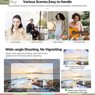 Ulanzi Teleprompter RT02 - Máy Nhắc Chữ Đa Năng Dành Cho Điện Thoại Thông Minh, DSLR Và Máy Ảnh Có Điều Khiển Từ Xa - Hàng chính hãng