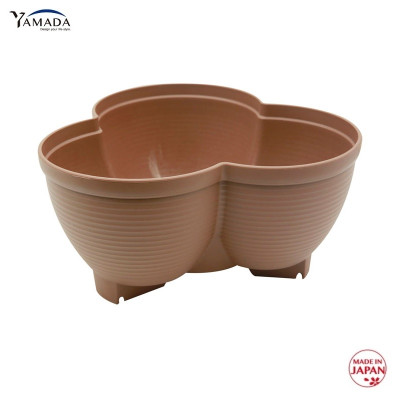 Chậu nhựa trồng cây cảnh 03 khoang Yamada 4L - Nhập khẩu trực tiếp từ Nhật Bản