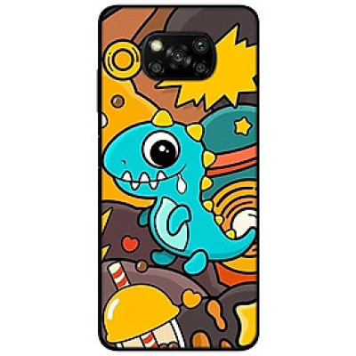 Ốp lưng dành cho Xiaomi Poco X3 mẫu Khủng Long Xanh Yêu