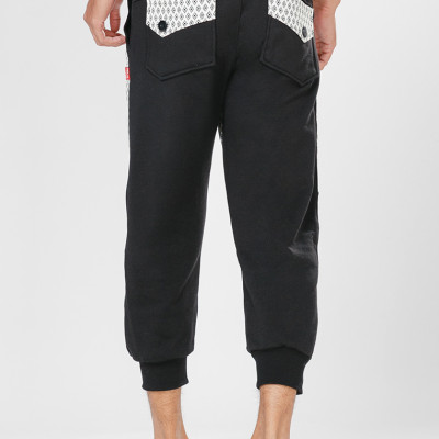 Quần thun dài jogger nam Phúc An 1011 màu đen