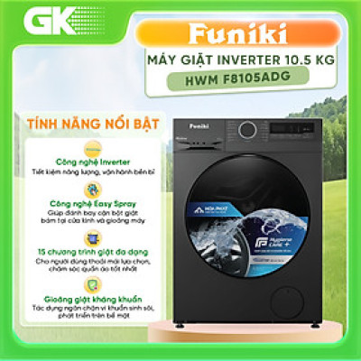 HWM F8105ADG - Máy Giặt Cửa Trước Funiki HWM F8105ADG - Hàng Chính Hãng - Chỉ Giao Hồ Chí Minh