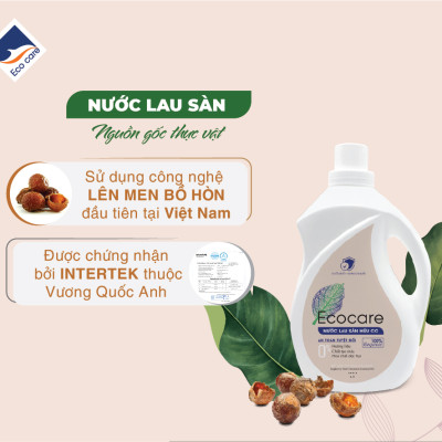 Nước lau sàn Hữu cơ Ecocare đuổi muỗi tinh dầu Sả chanh 4000ml 