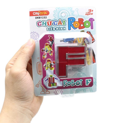 Đồ Chơi Lắp Ráp Biến Hình Robot Chữ Cái F - Cresta DK81232