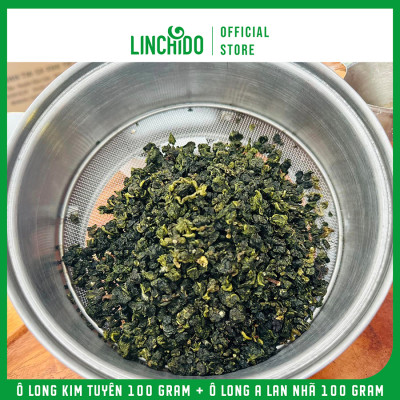 Combo 2 Hộp Trà Ô Long Kim Tuyên Và Ô Long A Lan Nhã - Hộp 100Gram