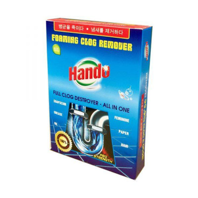 Bộ 10 hộp bột thông cống xuất khẩu Hando 100Gr (Xanh)