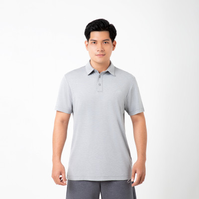Áo Polo Golf Nam Cổ Sơ Mi Cao Cấp ALLPUR Công Nghệ Coolmax Chống Nhăn - Ngăn mùi - Màu Xám Grey
