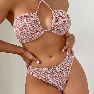 Bộ bikini 2 Mảnh Có Dây Đeo Cổ Thời Trang Cho Nữ