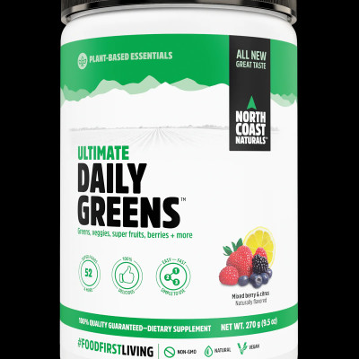 Bổ Sung Siêu Thực Phẩm Ultimate Daily Greens North Coast Naturals Hộp 270g