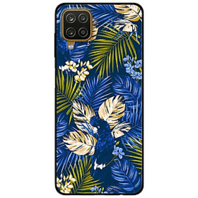 Ốp lưng dành cho Samsung Galaxy A12 mẫu Họa Tiết Hoa Xanh Dương