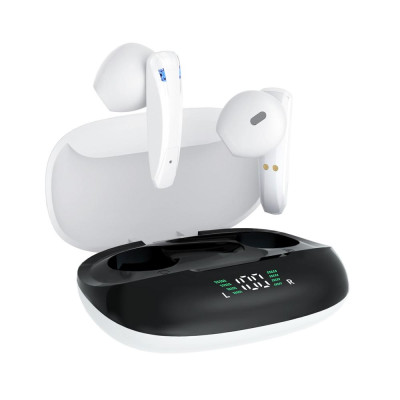 CINCATDY Tai Nghe Bluetooth True Wireless Headset Dock Sạc có Led Báo Pin Kép F600 - Hàng Nhập Khẩu