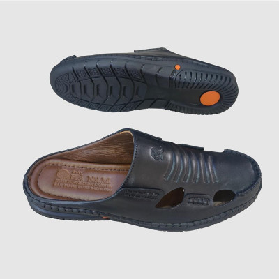 Dép Bít Mũi Nam HÀ NAM Da Bò Thật Cao Cấp GSB20111