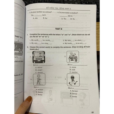 Sách - Đề Kiểm Tra Tiếng Anh 3 (Có Đáp Án) - Theo chương trình GDPT mới