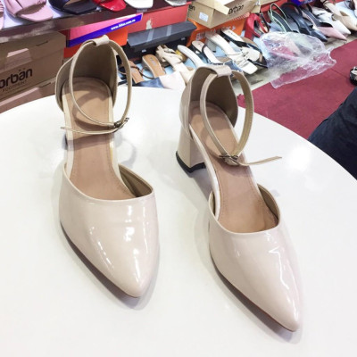 Giày cao gót công sở Hot trend da bóng 21137