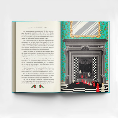 (Bìa cứng, in màu toàn bộ. Có pop up.) ALICE Ở XỨ SỞ DIỆU KÌ & ALICE Ở XỨ SỞ TRONG GƯƠNG - Lewis Carroll – Lê Thị Oanh  dịch – MinaLima minh hoạ - Đông A – NXB Văn Học 