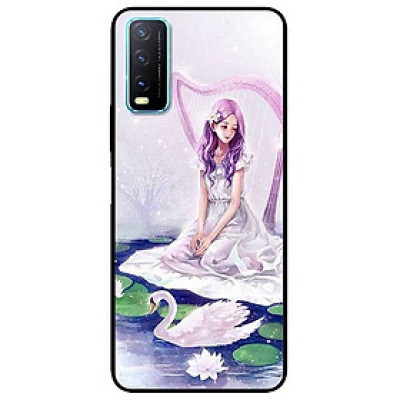 Ốp lưng dành cho Vivo Y20 - Y20s - Y12s mẫu Cô Gái Và Thiên Nga