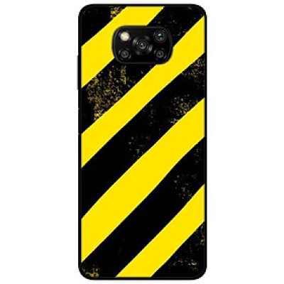 Ốp lưng dành cho Xiaomi Poco X3 mẫu Sọc Vàng Đen