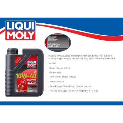 Nhớt Xe Tay Ga Motorbike 4T 10W40 Liqui Moly 20826 (4000km)