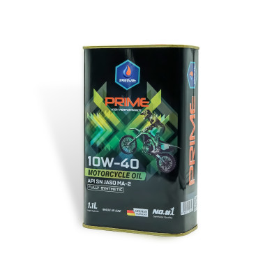 Nhớt Xe Máy PRIME Lon 1.1L Tổng Hợp Toàn Phần-10W40-SN-MA2 Cho Exciter/Winner/Sonic Nhập Khẩu Chính Hãng