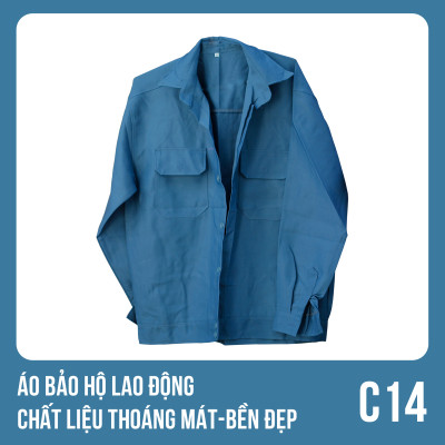 Áo bảo hộ lao động, chất liệu thoáng mát, bền đẹp - Mã C14