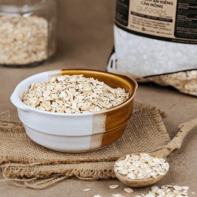 Yến mạch tươi GUfoods - Giàu chất xơ & protein thực vật, Tốt cho sức khoẻ, Healthy, Lành mạnh, Tập gym, Eat clean