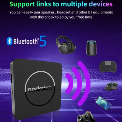 Android tv điều khiển giọng nói tiếng việt hỗ trợ bluetooth Wifi 2 băng tần kép cài sẵn youtube chặn quảng cáo, truyền hình cáp và xem phim HD miễn phí vĩnh viễn - Hàng nhập khẩu